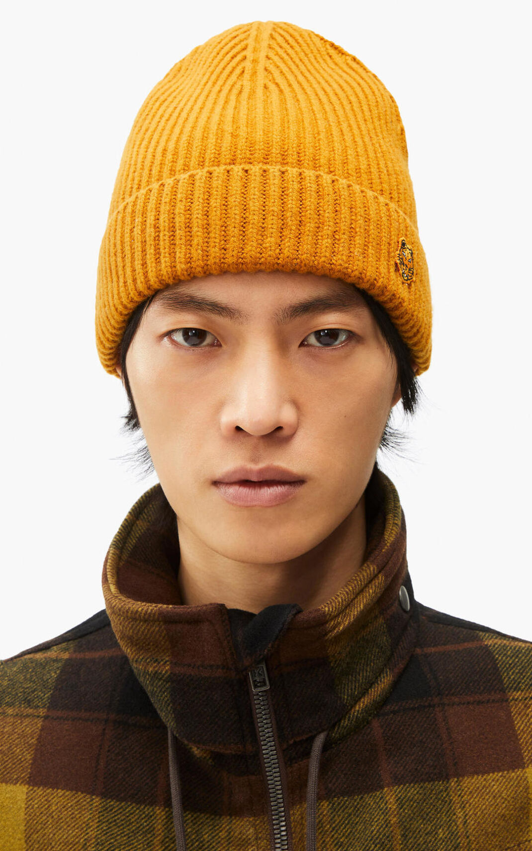 Bonnet Kenzo Homme Tiger Crest wool Marron OCTYW-2067